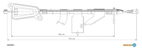 Трос зупиночних гальм ADRIAUTO 2802401