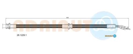 NISSAN Шланг тормозной пер. пр. Note ADRIAUTO 28.1229.1