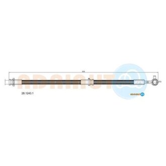 Тормозной шланг ADRIAUTO 28.1243.1