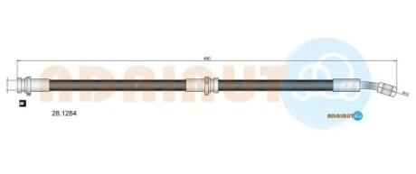 Фото nissan шланг тормозной пер. лев. almera -00 ADRIAUTO 28.1284 NISSAN Шланг тормозной пер. лев. Almera -00 ADRIAUTO 28.1284