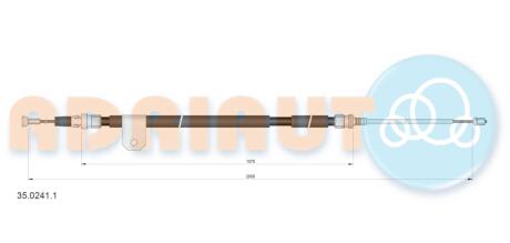 Тросик гальма стоянки ADRIAUTO 35.0241.1