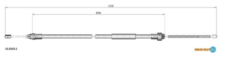 Трос зупиночних гальм ADRIAUTO 4102431