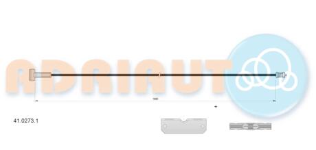 RENAULT Трос ручного тормоза средн.Trafic II,Opel Vivaro 01- ADRIAUTO 41.0273.1