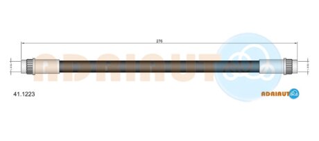 RENAULT Шланг тормозн. задн.R19 92- ADRIAUTO 41.1223