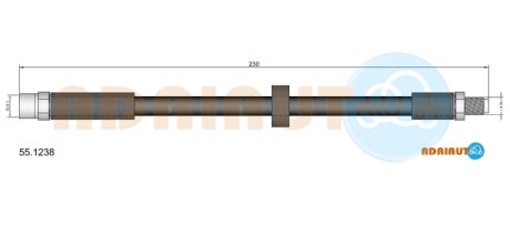 Гальмівний шланг ADRIAUTO 55.1238