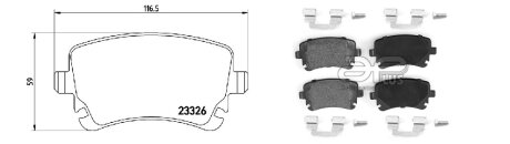 Колодки тормозные APLUS 71137BAAP