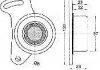Ролик паску приводного Hyundai/Mitsubishi Galant/Pajero 2.4D/2.5D 81- ASHIKA 45-05-500 (фото 2)