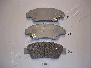 Тормозные колодки дисковые перед. Honda Civic 1.6i 87-94/ 1.4-1.6i 94- /Rover 400 -95 ASHIKA 50-04-435 (фото 1)