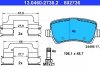 Комплект тормозных колодок, дисковый тормоз ATE 13.0460-2736.2 (фото 2)
