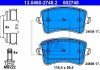 Комплект гальмівних колодок, дискове гальмо ATE 13.0460-2748.2 (фото 1)
