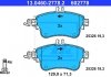 Комплект тормозных колодок, дисковый тормоз ATE 13.0460-2778.2 (фото 2)