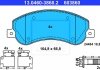 Комплект тормозных колодок, дисковый тормоз ATE 13.0460-3860.2 (фото 2)