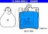 Комплект тормозных колодок, дисковый тормоз ATE 13.0460-4065.2 (фото 1)