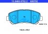Комплект тормозных колодок, дисковый тормоз ATE 13.0460-5752.2 (фото 2)