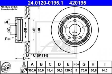 Тормозной диск ATE 24.0120-0195.1