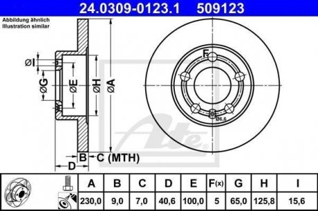 Тормозной диск PowerDisc ATE 24030901231 (фото 1)