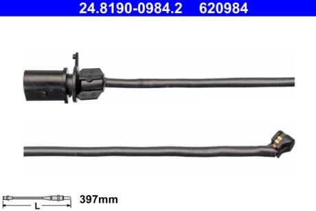 Датчик тормозных колодок Audi Q7, 15- ATE 24819009842