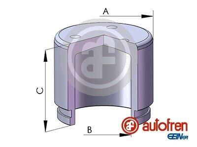 Поршень супорта пер. Aveo 11-/Mazda 2 08- (54x49mm) AUTOFREN D025424 (фото 1)