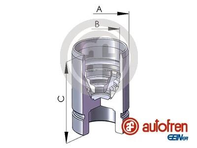 Поршенек суппорта зад MAZDA 626/323/MX-6 (30x45,5) 89-04 AUTOFREN D02589