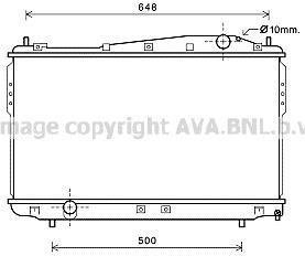 Радиатор охлаждения CHEVROLET EPICA (V250) (AVA) AVA COOLING DW2136