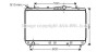 Радіатор охолодження двигуна REZZO/TACUMA MT 00-04 (Ava) AVA COOLING DWA2052 (фото 1)