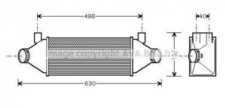 Интеркулер Ford Transit 2.4TDDI (00-) AVA COOLING FDA 4314