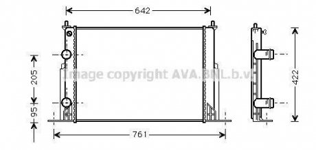 Радиатор AVA COOLING FTA2244