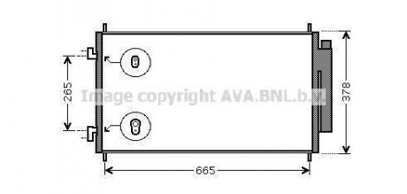 Конденсатор кондиционера HONDA CR-V (RE) (06-) (AVA) AVA COOLING HD5214D
