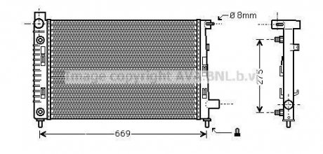 Радиатор AVA COOLING MSA 2282