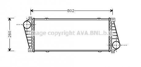 Інтеркулер MB SPRINTER 2.9TD 95- (AVA) AVA COOLING MSA4217