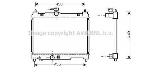 Радіатор AVA COOLING TOA 2251