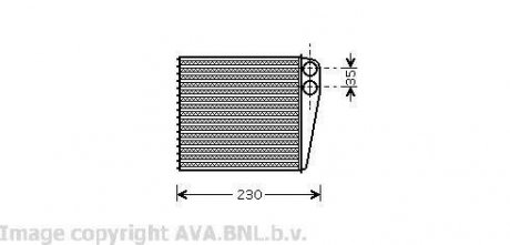 Радиатор отопления AVA COOLING VW6229 (фото 1)