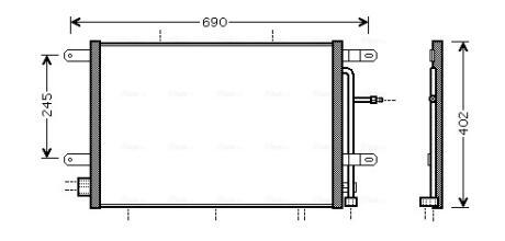 Радіатор кодиціонера AVA COOLING AI5239