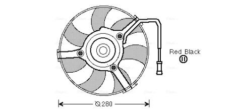 Вентилятор радиатора VW (AVA) AVA COOLING AI 7504