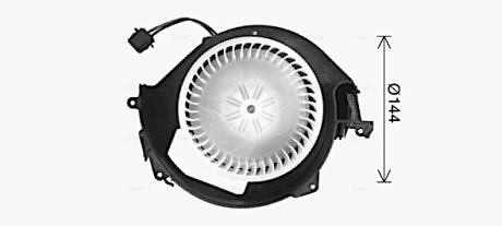 Вентилятор обігрівача салону Audi A6 (C6) (04-) AVA AVA COOLING AI8452