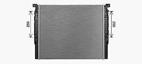 Радіатор, Система охолодження двигуна AVA COOLING BW2620