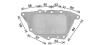 AVA BMW Оливний радіатор (без корпуса) 2 Active Tourer (F45) 13-, 2 Gran Tourer (F46) 14-, X1 (F48) 14- AVA COOLING BW3594 (фото 3)