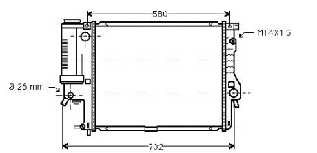 Радиатор AVA COOLING BWA 2186