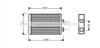 Теплообмінник, Система опалення салону AVA COOLING BWA6210 (фото 1)