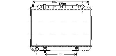 Радіатор AVA COOLING DN2241
