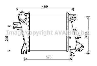 AVA NISSAN Интеркулер X-TRAIL 2.2 01- AVA COOLING DN4411