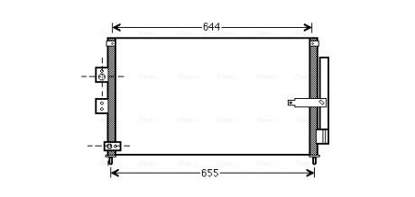 Радиатор кондиционера HONDA CIVIC VIII (FA, FD) (05-) (AVA) AVA COOLING HD5223D