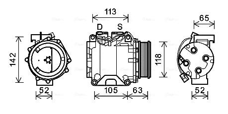 Компрессоры кондиционеров AVA COOLING HDAK238