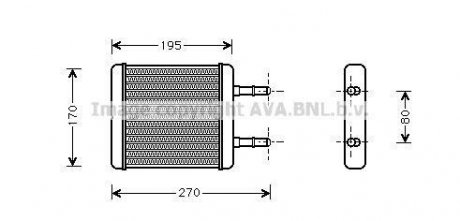 Радиатор отопителя Hyundai Getz (04-) AVA AVA COOLING HY6061