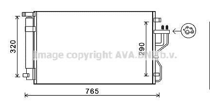 Радиатор кодиціонера AVA COOLING KA5153D