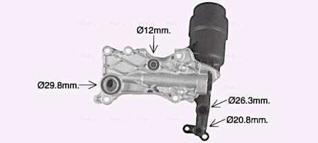 Радиатор масляный MERCEDES C-CLASS W 204(07-) в сб. (выр-во AVA) AVA COOLING MS3741H