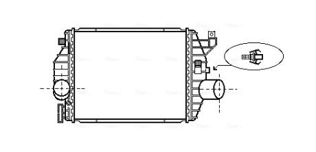 Інтеркулер MERCEDES-BENZ V-SERIES W638 (1997) V200 2.0(AVA) AVA COOLING MS 4357
