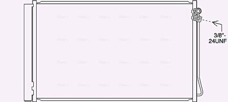 Радіатор кодиціонера AVA COOLING MS5717D