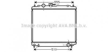 Радиатор, Система охолодження двигуна AVA COOLING MT2109