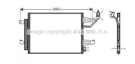 Радиатор кондиционера AVA COOLING MTA5177D (фото 1)